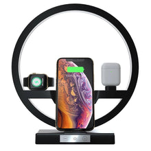 Load image into Gallery viewer, Fast Wireless Charger Dock Station EU PLUG Black